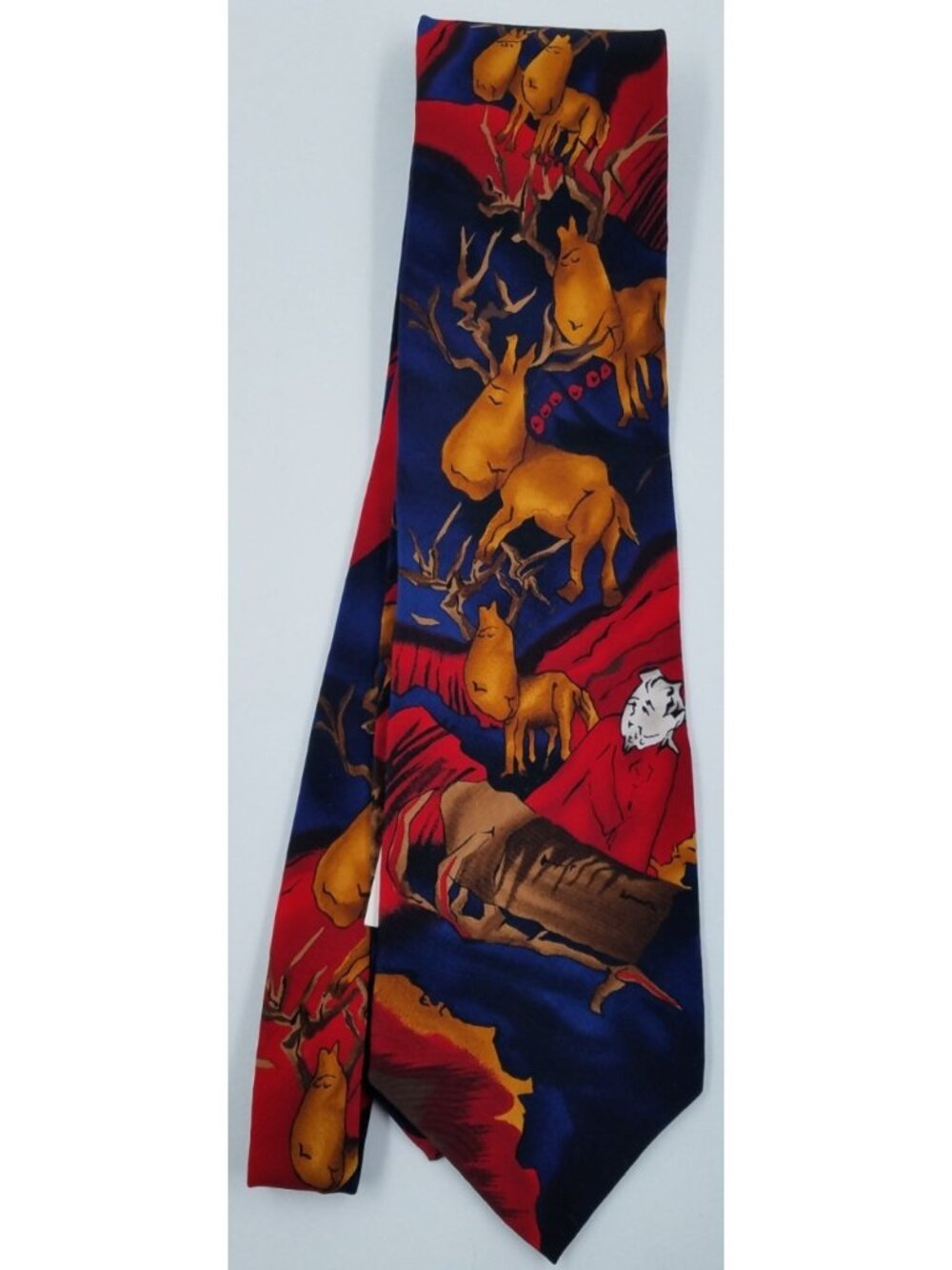 J. Garcia Stonehenge Limited Christmas ART Neckwear 100% Silk Tie Necktie New